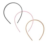 GALPADA 3pezzi Fasce per Capelli Corti Intrecciate Fascia Treccia Sottile Fasce Morbide per Ragazze per Capelli Intrecciati per Stagione di Mezza Stagione e Autunno