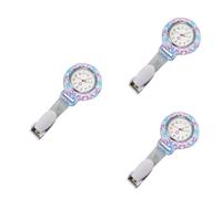 GALPADA 3pezzi Orologio Da Infermiere Etno Con Silicone Elegante e Delicato Orologio Pendolo Per e Medici Design Pratico e Funzionale Con Numeri Chiari Per Precisione Temporale