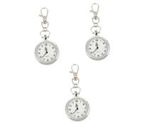 GALPADA 3pezzi Orologio Da Retrattile Inossidabile Design Portatile Con Ciondolo Per Medici e Studenti Durante Gli Esami Orologio Pratico e Resistente Facile Da Indossare e Consultare