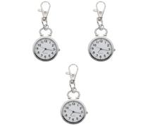 GALPADA 3pezzi Orologio Da Tasca Per e Studenti Orologio Portatile Con Ciondolo Quadrante e Design Elegante Per Monitorare Tempi Di Lavoro e Studio