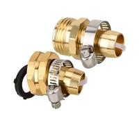 GALPADA 3pezzi Raccordo Rubinetto Tubo Giardino Irrigazione da Giardino Filettatura Interna Ed Esterna Connettore Metallico Giunto in Rame per Tubi da Spruzzatori Ugelli