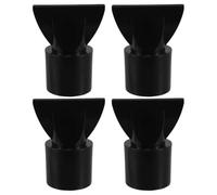 GALPADA 4 Pezzi Beccuccio Concentratore per Asciugacapelli in Abs Nero Parete Interna Snodata e Ugello Stretto per Styling Professionale in Saloni Affollati