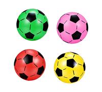 GALPADA 4 Pezzi calcio gonfiabile palloni da calcio sportivi all'aperto porta da calcio per palle pallone da calcio per pallone da calcio all'aperto plastica Colore Casuale