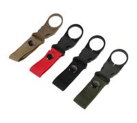 GALPADA 4 Pezzi Clip Porta Bottiglia d'Acqua in Nylon Resistente Moschettone Multifunzionale Antiscivolo per Escursionismo e Uso Quotidiano, Set