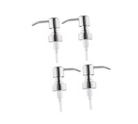 GALPADA 4 Pezzi Coperchi Dosatore Sapone Acciaio Inossidabile Pompa Pressione Resistente alla Corrosione per Bottiglie Spray e Lozioni