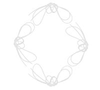 GALPADA 4 Pezzi Corda di Nylon per Canestro da Basket, Corda di Fissaggio Resistente ad Alta capacità di Carico, Uso Multiplo per Canestro Indoor e Multi-Sport