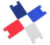 GALPADA 4 Pezzi Custodia Silikonica Adesiva per Cellulare Porta Carte Sottile e Trasparente per Tessere Tracolla Borsetta Porta Cellulare Multiuso Colore Casuale