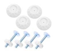 GALPADA 4 pezzi Kit Adattatori per Cancello Sicurezza con Viti Filettate da Parete Bianche per Cancelli per Animali Montaggio Attrezzi per Scale e Protezione Domestica