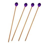 GALPADA 4 Pezzi Mallet per Marimba Testa in Fibra Sintetica Porpora, Struttura Ergonomica e Durezza Equilibrata, per Musicisti Intermedi in Lezioni di Gruppo e Allenamento Quotidiano