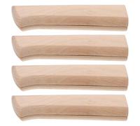 GALPADA 4 Pezzi Manico in Legno Rustico per Coltello da Sashimi e Chef, Facile Installazione Fai da Te, Impugnatura per Utensili da Cucina per Uso Domestico