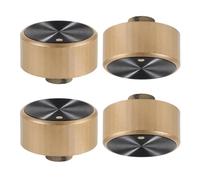 GALPADA 4 Pezzi Manopola Timer di Ricambio e Pentola a Pressione Oro | Albero a Forma, Foro di Montaggio 0,6 Cm, Plastica Testurizzata, Controllo Preciso