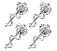 GALPADA 4 Pezzi Spilla Accessori Versatili per Camicie Perfetta per Formali Completa Look Sicurezza