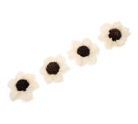 GALPADA 4 Pezzi Testa Floreale per Diffusore Aroma Fai da Te, Bianco | Carta di Tetrapanax Papyriferus, Design Nordico Minimalista, Venatura Legno Naturale, Decorativa per Casa