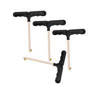 GALPADA 4 Pezzi Tiralingua per Lacci da Hockey in Plastica Nera Portatile Uso Versatile per Scarpe da Pattinaggio su Ghiaccio e Pattini Artistici