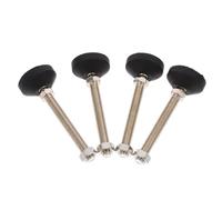 GALPADA 4 Piedini Regolabili in Nylon e Metallo Protezione per Pavimento Supporto per Mobili e Produzione Linee di Assemblaggio D50Xm12X100