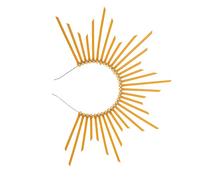 GALPADA 4 Pz Fascia Halo di Nostra Signora fascia della dea greca fascia per le vacanze party natale accessorio per da festa cerchi per femminili plastica Golden