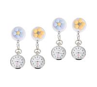 GALPADA 4 Pz orologio da tasca per esami studenteschi orologio da infermiera portatile gli infermieri guardano watch vegito guardare guarda per l'infermiera orologio da infermiera con clip