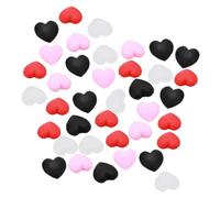 GALPADA 40 paia Paraorecchie Antiscivolo in Silicone Morbido per Occhiali Supporti Professionali Forma di Cuore Accessori Comfort per Adulti Kit Nero Trasparente Rosso Rosa