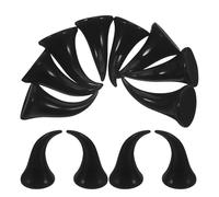 GALPADA 40 Pezzi Accessori Halloween Corna di Diavolo in Plastica Nero per Fascia Chioma Diy, Design Unico e Confortevole per Attività Creative e Festa di Halloween
