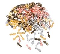 GALPADA 400 Pezzi Ganci Piatto Ovali e Rotondi per Cabochon in Connettori in per Creazione Gioielli Fai da Te