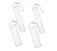 GALPADA 4pezzi Pennelli Per Acquerelli in Plastica Trasparente Contenitore Regolabile Per Strumenti Scatola Portaoggetti Per Organizzatore Lavori Artigianali Tubetti Estensibili