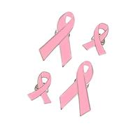 GALPADA 4pezzi Spilla Nastro Rosa Smaltata Piccole e Grandi Distintivo Per Bavero Accessorio Per Gioielli Adatto Borse Maglioni Abiti e Camicie