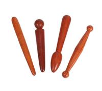 GALPADA 4pezzi Strumento per Massaggi Penna per Agopuntura in Legno Massaggiatore Tradizionale per Punti Trigger per Collo Riflessologia Plantare Massaggiatore Manuale Portatile Set