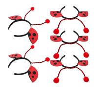GALPADA 5 Fasce per Chioma a Forma di Coccinella Cerchietti Morbidi per e Donne Accessori per Feste a Tema Api e Cosplay Fasce per Chioma Antenne per Eventi e Balli in Maschera