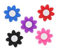 GALPADA 5 Pezzi Ammortizzatori a Petalo in Silicone e PVC per Racchette da Tennis, Smorzatori di Vibrazioni Colorati, Accessori per Tennis da Esterno, Riduzione Shock per Colore Casuale