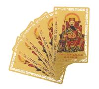 GALPADA 5 Pezzi Chinese Taisui Amulet Cards Year Of The Snake Lightweight Portable Metal Luck Protection For Wealth And Fortune