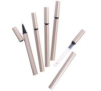 GALPADA 5 Pezzi Contenitore Vuoto per Eyeliner Liquido 1ml in Plastico Oro, Ricaricabile e Portatile per Saloni di Bellezza e Mercati