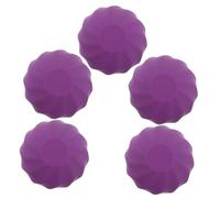 GALPADA 5 pezzi Contenitori Balsamo Labbra Vuoti Tubi Ricaricabili Plastica Design Sferico Portatile per Lip Gloss Fai da Te Applicazione Diretta Protezione Igienica