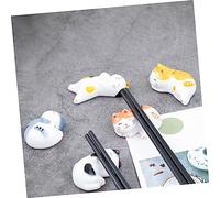 GALPADA 5 Pezzi Pz Poggia Bacchette Forma della Fortuna Manekineko Supporto per Bacchette Sushi Stabile e Durevole Adatto per Cucina Ristoranti e Uso