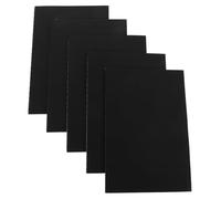 GALPADA 5 Pezzi Quaderno A5 Nero senza Righe Copertina Kraft, Carta Resistente per Disegno e Schizzi, 36 Fogli, Design Elegante per Lavoro e Viaggi