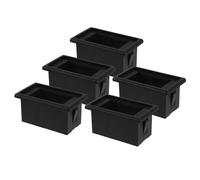 GALPADA 5 Pezzi Supporto per Interruttore Bilanciere Nero in Plastica Resistente al Calore, Pannello Singolo per Montaggio Atv e Rv, Compatibile Cruscotti Auto e Veicoli
