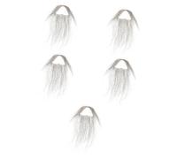 GALPADA 5 Set Barba Finta Con Baffi Da Vecchio Barba Da Mago Barbe Finte Realistiche Balsamo Per Barba Cervo Cera Barbe Finte Di Halloween Barba Di Carnevale Cosplay Umano Di Yak