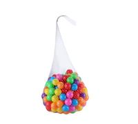 GALPADA 50 Palline Plastica per Piscina Morbide Sacchetto Rete per Gioco Coordinazione e Riconoscimento Colori per Piscine e Tende Gioco
