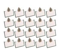 GALPADA 50 Pezzi Biglietti Segnaposto Natalizi a Forma di Albero, Carta | Buffet e Tavoli Dessert, Montaggio Rapido, Stanno in Piedi, Set per Nomi Scritti Manualmente