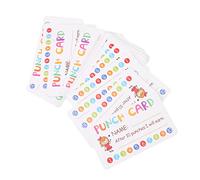 GALPADA 50 pezzi Carte Perforate Nome per Educative con Arrotondati Carte Colorate per Sviluppo Osservazione e Coordinazione Mano