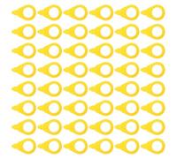 GALPADA 50 Pezzi Indicatore Visivo in Plastica Resistente per Dadi Giallo per Dadi Allentati Dimensioni 7,8x4,4x0,3 Cm per Ruote Auto e Industriali