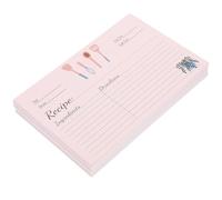 GALPADA 50 Schede per Ricette da Cucina in Carta Beige Resistenti All’inchiostro per Uso Quotidiano, Formato Compatto, la Cucina lo Studio