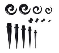 GALPADA 54 pezzi Auricolari in Acrilico per Allungamento Orecchie Leggeri e Sicuri con Silicone Kit Accessori Piercing per Espansione Auricolare