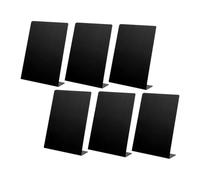 GALPADA 6 Cartelli da Tavolo in Lavagna Cancellabili Neri 152X210 MM per Menu Buffet Catering Feste Matrimoni Lavagna per Scrivere Prezzi e Note Interattive Versatile per Ristoranti e