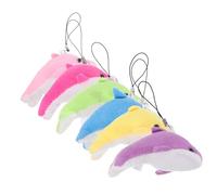 GALPADA 6 Mini Animali Di Peluche All'Ingrosso Simpatici Pendenti Piccoli Delfini Piccoli Delfini Bomboniere Mini Animali Di Peluche Portachiavi Accessori A Forma Di Delfino