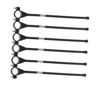 GALPADA 6 pezzi Aste per Bicicletta in Plastica Regolabili Resistenti al Vento per Feste Sfilate e Pubblicità su Manubrio Bici