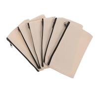 GALPADA 6 pezzi Astucci in Tela con Zip Borsa Portapenne e Makeup Bag Multifunzione Dimensioni Compatte Colore Zip Assortito per Cancelleria e Cosmetici Pratica Custodia da Colore Casuale