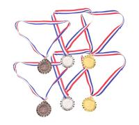GALPADA 6 Pezzi Medaglie Sportive Oro Argento Bronzo 123 Posti | Poliestere, Cerimonie Pubbliche e Gare, Grande Formato Visibile, Distribuzione Premi Rapida