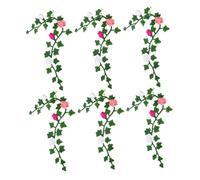 GALPADA 6 Pezzi Miniatura Vite Floreale per Decorazione Casa delle Bambole, Vite Artificiale Resistente allo Sbiadimento per Giardini in Miniatura, Scenari Incantati e Paesaggi Micro