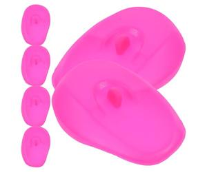 GALPADA 6 Pezzi Paraorecchie in Silicone per Parrucchiera 7,5X5X2 CM Protettivi e Riutilizzabili per Cura Personale a Casa e Lavaggio Chioma