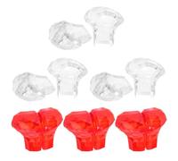 GALPADA 6 Pezzi Pulsante di Scarico Water a Forma di Cuore in Plastica, Design Ergonomico e Adatto per Bagno, Accessorio Funzionale per Pressione e Sollevamento Coperchio